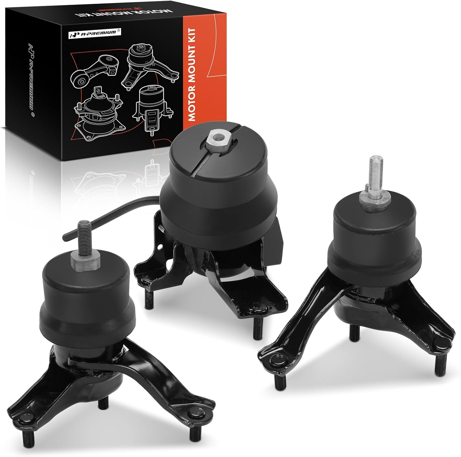 A-Premium 3PCS Engine Motor Mount and Transmission Mount Set Compatible with Toyota Camry 2007-2011, Sienna 2011-2017, Avalon 2008-2012, Venza 2009-2016 & Lexus RX350 2010-2012, 3.5L