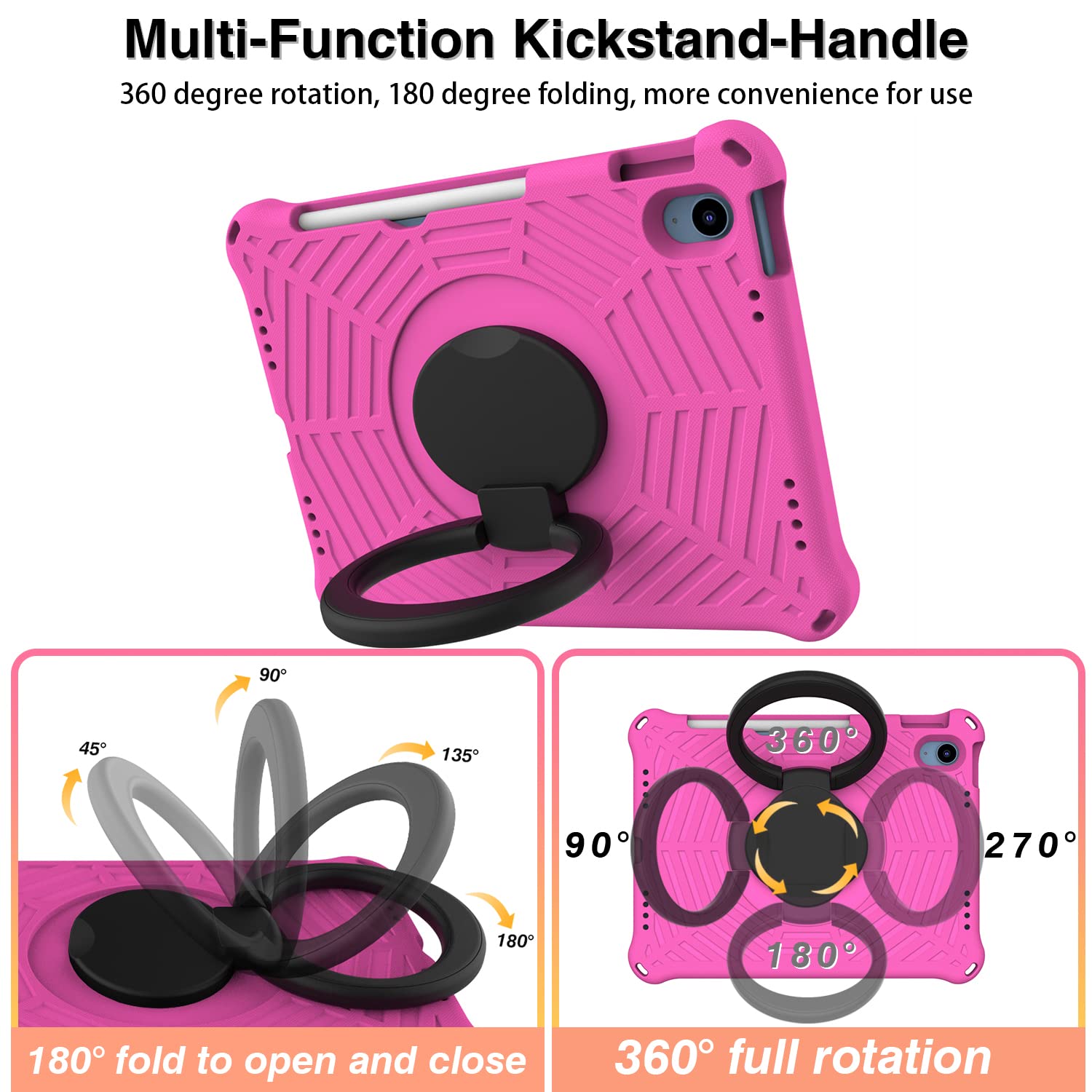 Custodia Antiurto Per IPad 10.2″ 9a Gen E 10.9″ 10a Gen – Con Manico E Supporto – Bambini