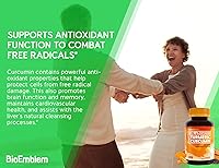 Vista 5 de BioEmblem Curcumina de cúrcuma con cúrcuma clínicamente estudiada TurmiPure Suplemento de curcumina de cúrcuma con BioPerine
