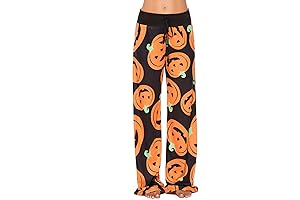 Halloween Pajama Pants for Women: Cozy Pumpkin, Skull, Ghost Prints