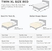 Vista 6 de Bedsure Relleno de edredón – Edredones acolchados tamaño individual XL, edredón para todas las estaciones, ropa de cama alternativa de plumón suave