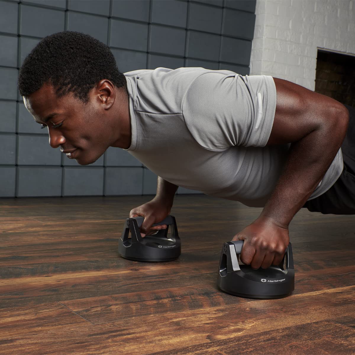 Amazon | Harbinger プッシュアップスポーツ - ブラック