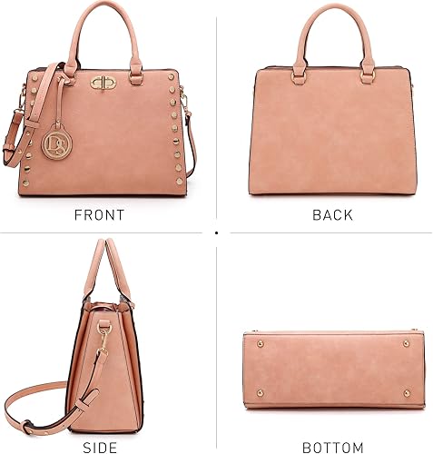 Miniatura 3 de Dasein - Carteras y bolsas de mano para mujer, bolsas planas, con asa superior, bolso de hombro, bolso de trabajo con cartera a juego