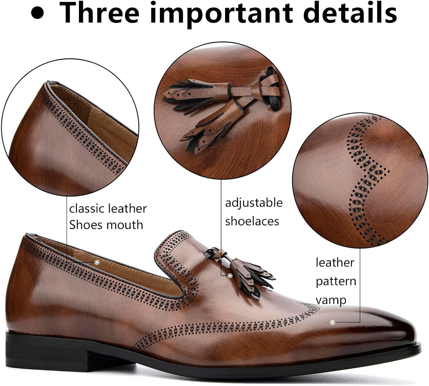 MEIJIANA Men's Loafers Mens Classic Loafers Dress Shoes Loafers for Men Fashion Luxury Shoes - Image 3