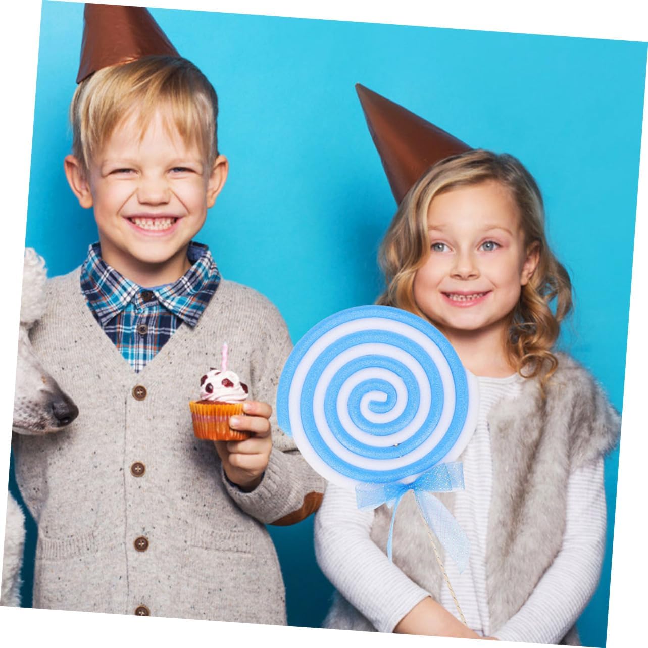 Alipis 4pcs Jumbo Lollipop Props Simulation Candy Decorations for Classroom Hallways and Shop Windows Safe Friendly Materials for Day and Parties