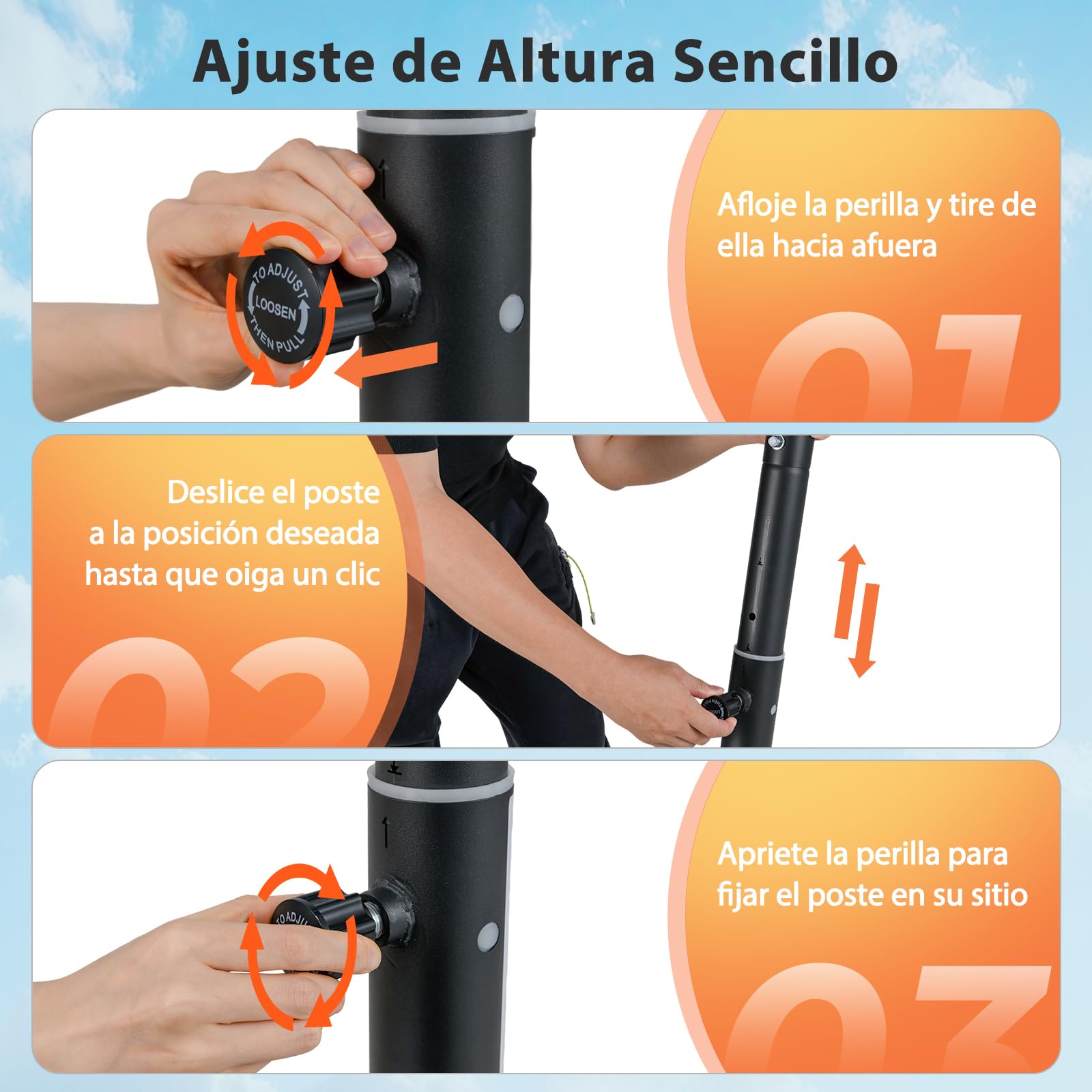 GYMAX Portátil Aro de Baloncesto, Canasta Ajustable 100-305cm con Tablero a Prueba de Roturas, Base Rellenable, para Interior, Exterior, para Adultos