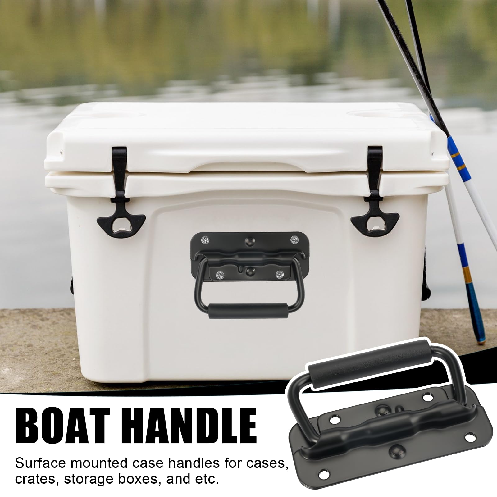 Lot De 2 Poignées Pliantes En Acier Inoxydable - Poignée De Transport