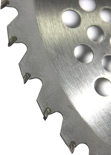 Miniatura 7 de 2 paquetes de 10 pulgadas 40T punta de carburo cortador de brocha, recortadora, cuchillas de desbrozadora Wacker para cortar madera