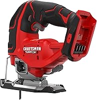 Vista 2 de CRAFTSMAN V20 RP - Sierra de calar inalámbrica, 3 ajustes orbitales, hasta 3,200 SPM, velocidad variable sin llave, solo herramienta (CMCS650B)