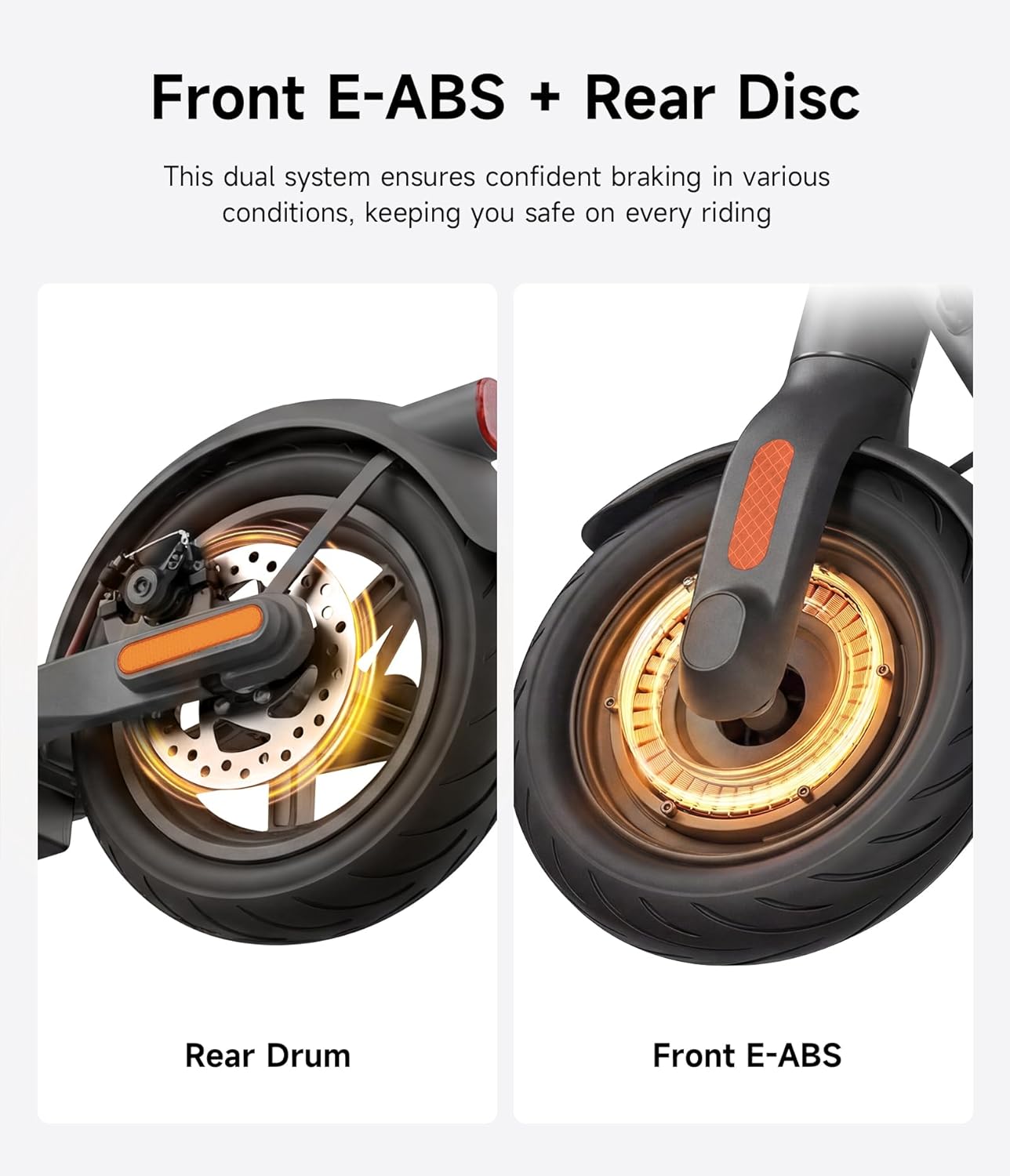 NAVEE V25/V40 Electric Scooter for Adults, 20 MPH & 25/15.5 Miles, 700W/600W Motor, 10" Tires, Foldable Commuting E-Scooter with Dual Brake Suspension