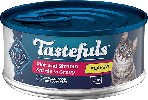 Vista 52 de Blue Buffalo Tastefuls - Paquete variado de comida húmeda natural en paté para gatos, salmón, pollo, pescado marino y atún, latas de 3 onzas