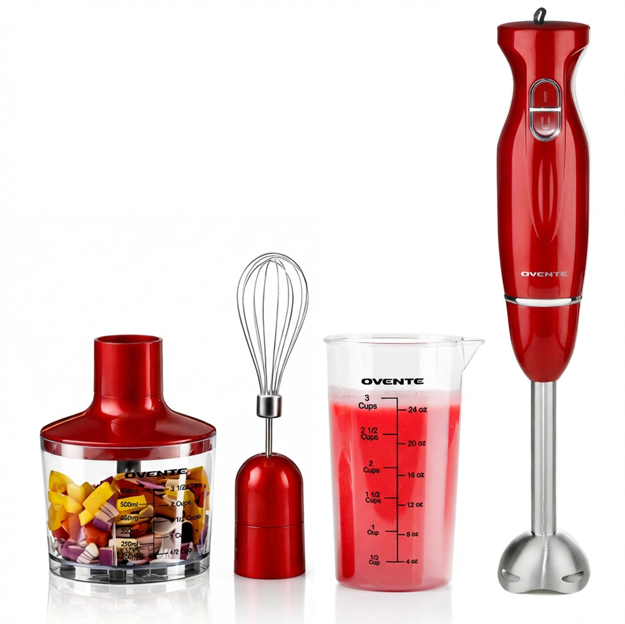 Amazon.com: OVENTE Immersion Hand Blender Set, 300W Electric