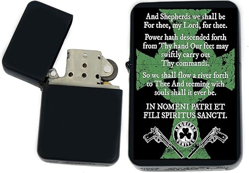 Miniatura 6 de Gifts Infinity Boondocks Saints - Encendedor de aceite a prueba de viento, acabado negro mate #2