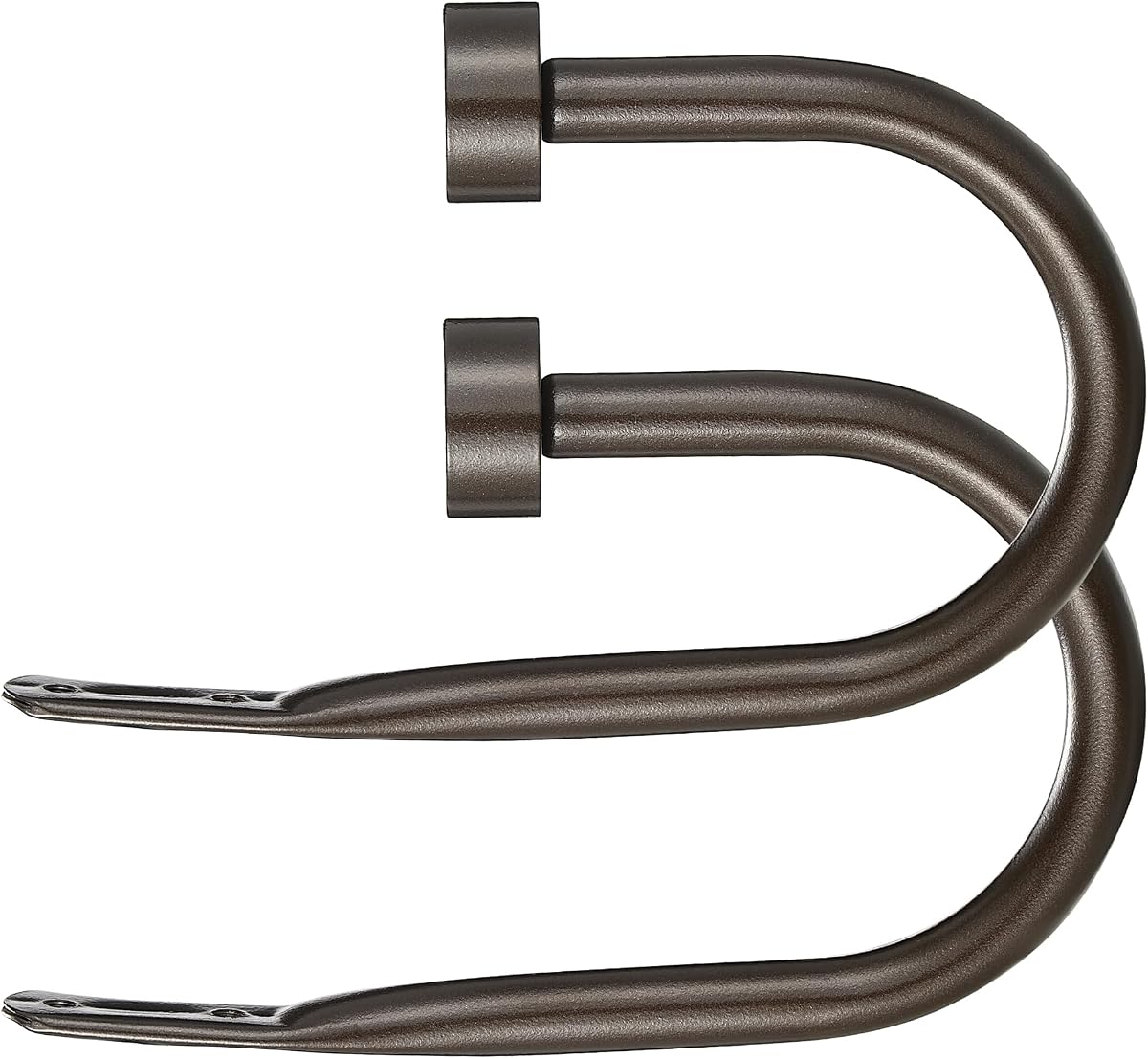 Retenedor de cortina premium, retenedores de cortina decorativos de metal de calidad con remates de tapa de aleación de zinc, a prueba de herrumbre, juego de 2 retenedores de cortina de ventana, bronce oscuro