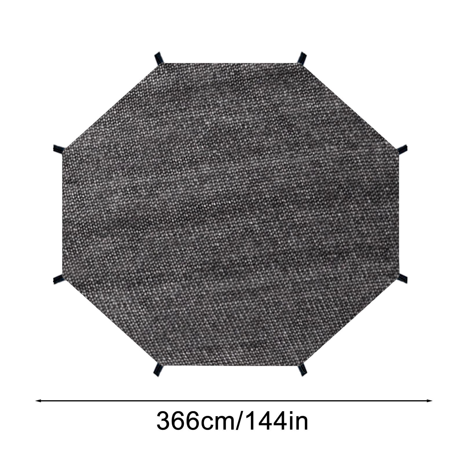 Couverture solaire pour trampoline | Toile d'ombrage pour trampoline | Toile d'ombrage imperméable pour trampoline | Couverture solaire facile à installer adaptée pour l'extérieur, l'aire de jeux dans