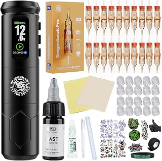 14 Simple Easy Tattoo Flash Art Ideas for Beginners 83 Dragonhawk A1 Pro Tattoo Kit Cordless Complete Pro Tattoo Gun Pen Machin...