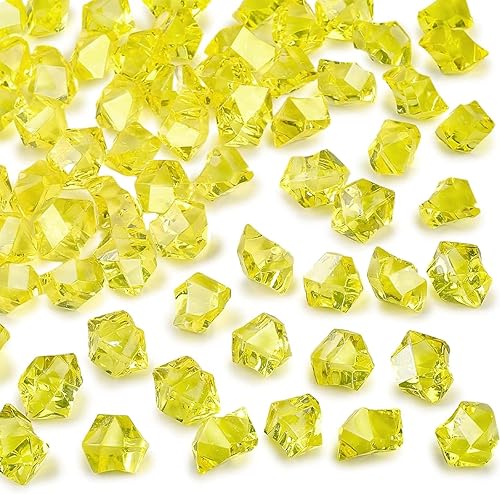 Miniatura 16 de DomeStar 1000 piezas de hielo falso, diamantes falsos acrílicos, relleno de florero, gemas de plástico, rocas transparentes para manualidades