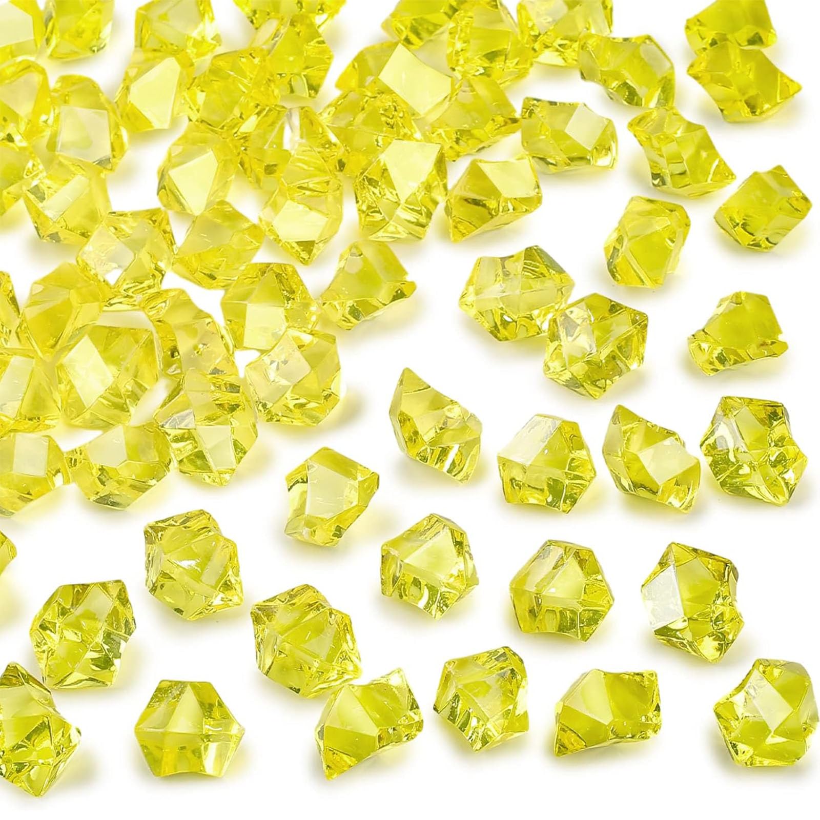 Gold Acrylic Ice Rocks - Vase Fillers & Table Decor -21