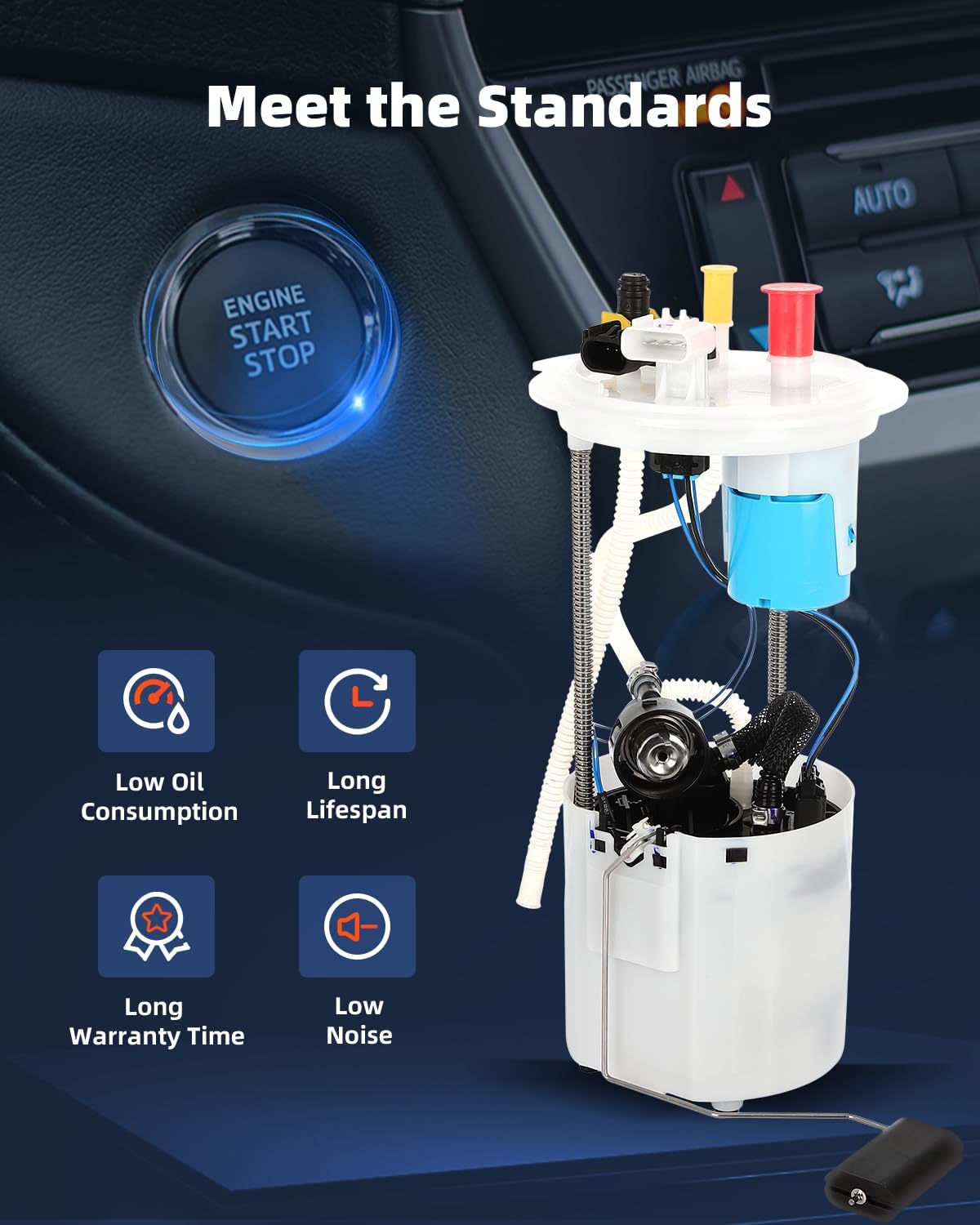 ECCPP Fuel Pump Replacement P77320M Compatible with Ford for E-150 2011-2014 V8 4.6L Flex All