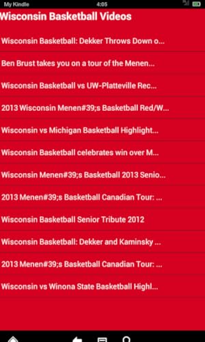 Wisconsin Basketball News (Kindle Tablet Edition)