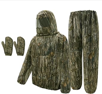 LOOGU Mosquito Suits, Net Bug Pants & Jacket Hood Sets - Ultra-fine Mesh - With Fishing, Hiking, Camping and Gardening