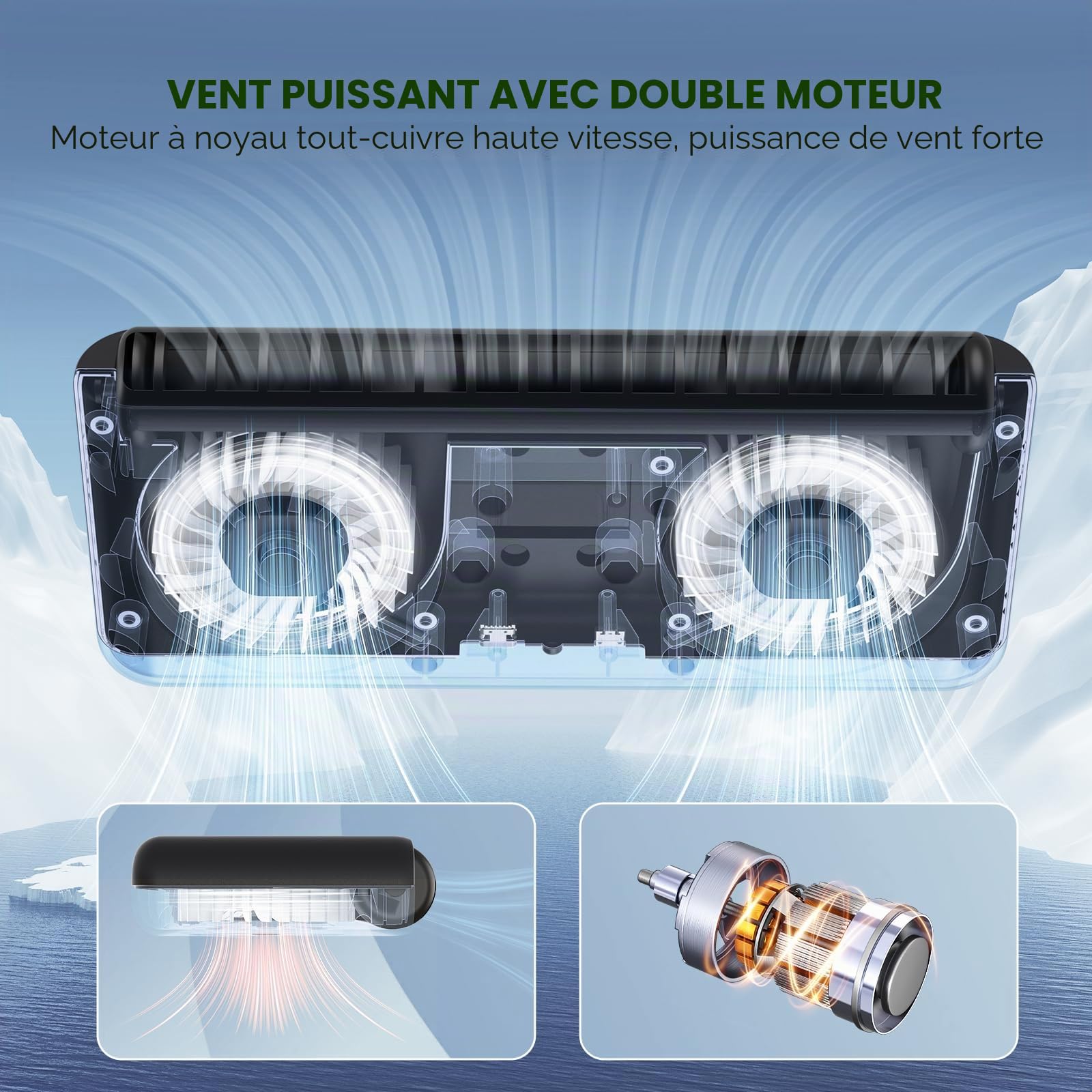 PAIZOO Ventilateur de Refroidissement pour Aquarium avec 3 Modes de Vitesse, Refroidisseur d'eau pour Axolotl Accessoires de réservoir d'eau Douce et salée, 6,4 W