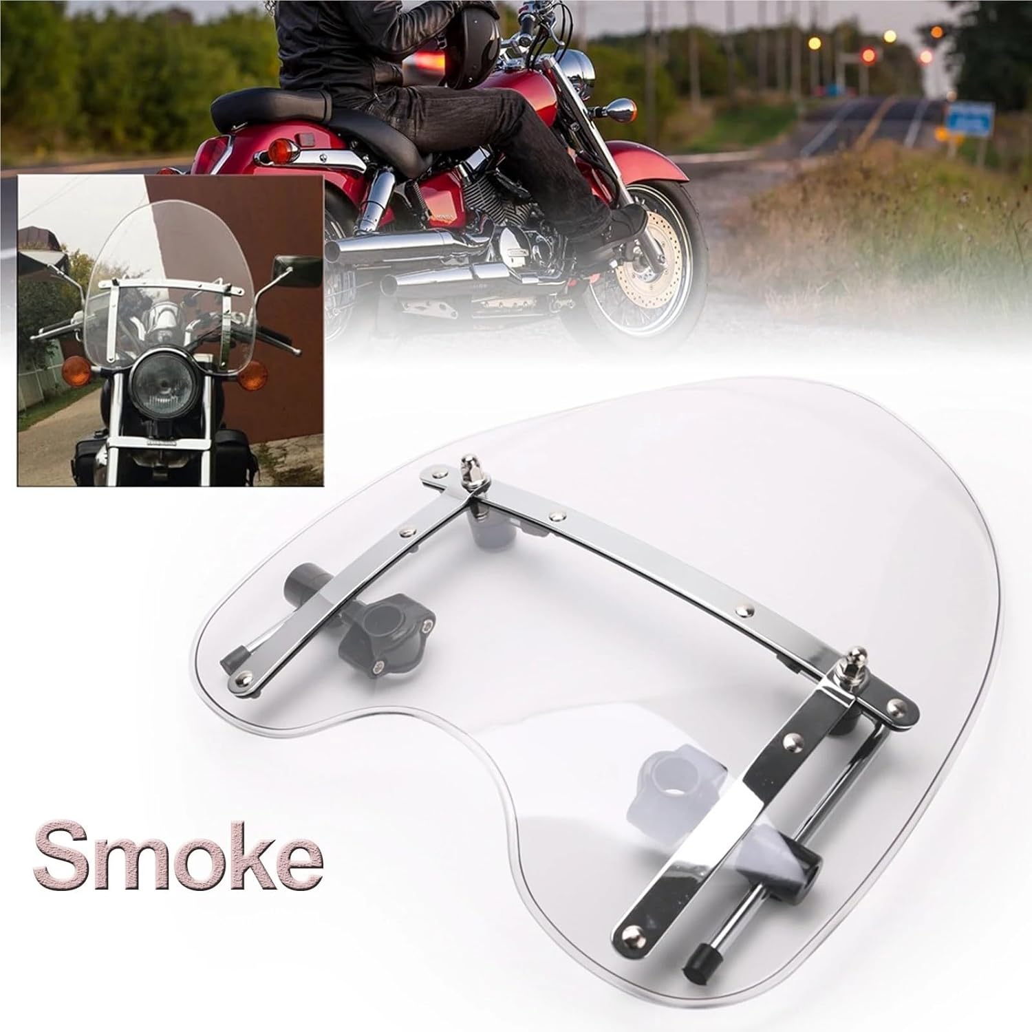 アデフレクター風防 ホンダシャドウに適合。ハーレーダビッドソンダイナファットボーイXL883 1200 X48 72に適合。オートバ