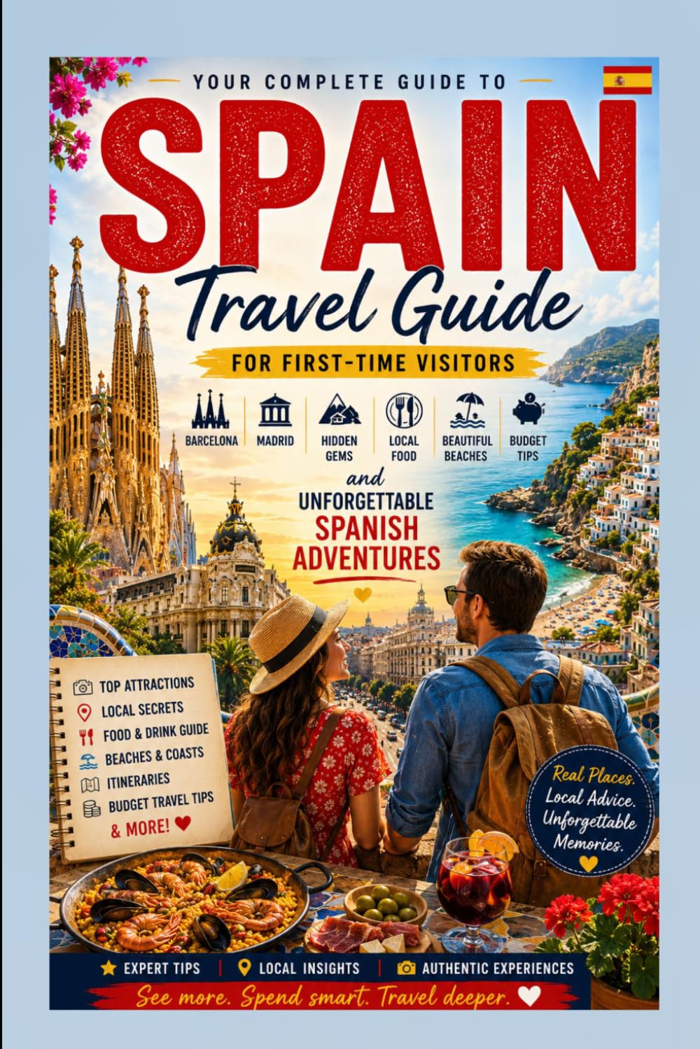 Spain Travel Guide for First-Time Visitors: Barcelona, Madrid, Hidden Gems, Local Food, Beautiful Beaches, Budget Tips, and Unforgettable Spanish Adventures