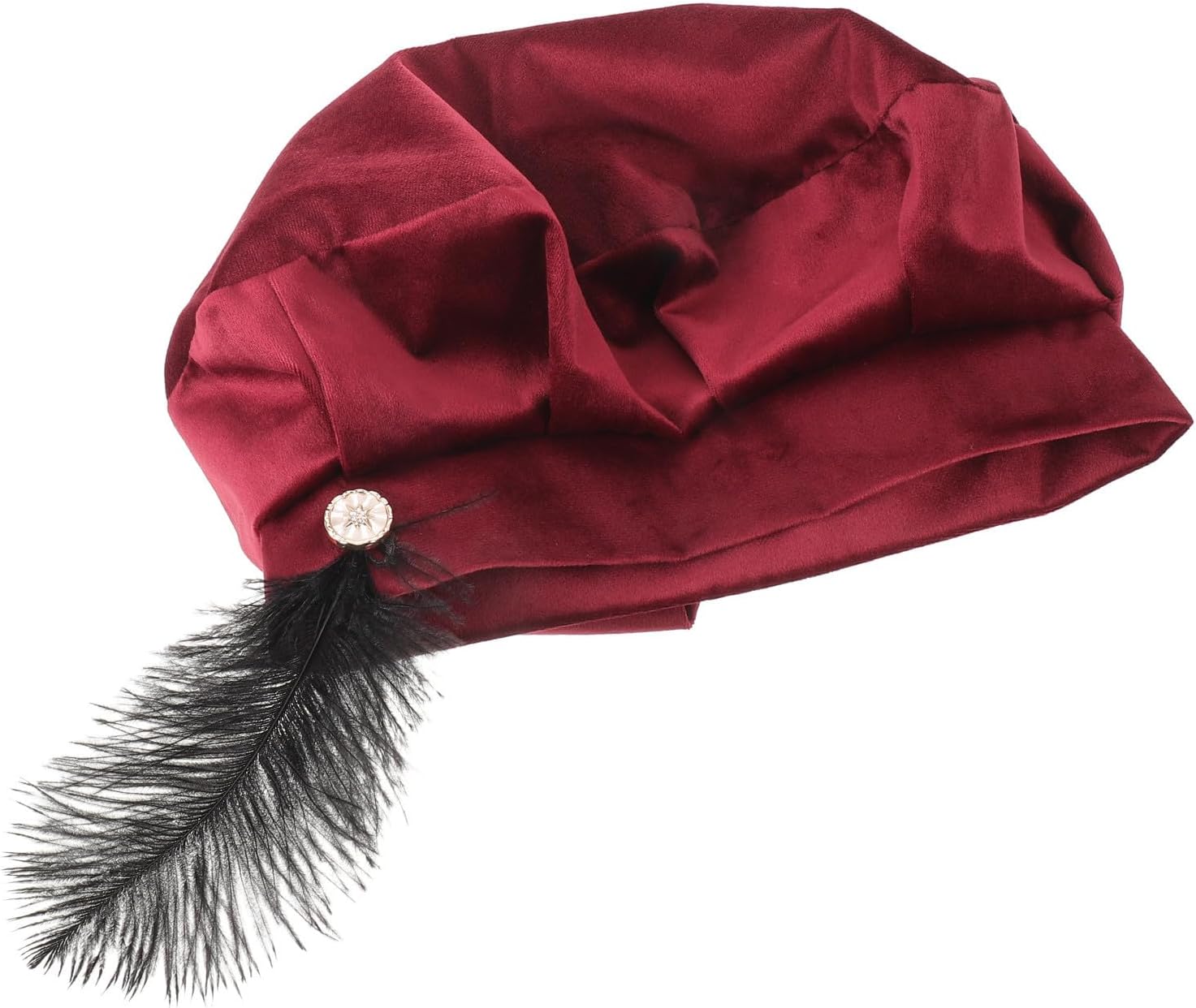 BESTYASH Beret Hat and Gentle on Hair for Men and Women Medieval Renaissance Polyester Period Costume Headwear with Classic Vintage Style for Renaissance Fairs and Themed Birthdays