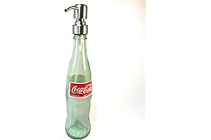 Handmade Dispenser for Soap Altered Coca Cola Glass Bottle with Functionality