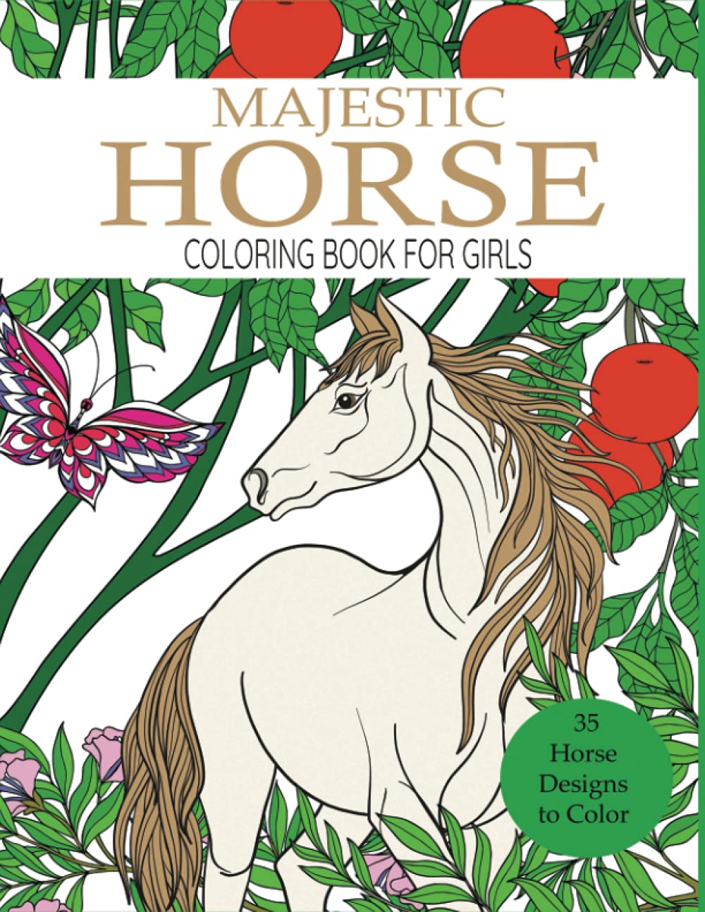 Majestic Horse Coloring Book for Girls