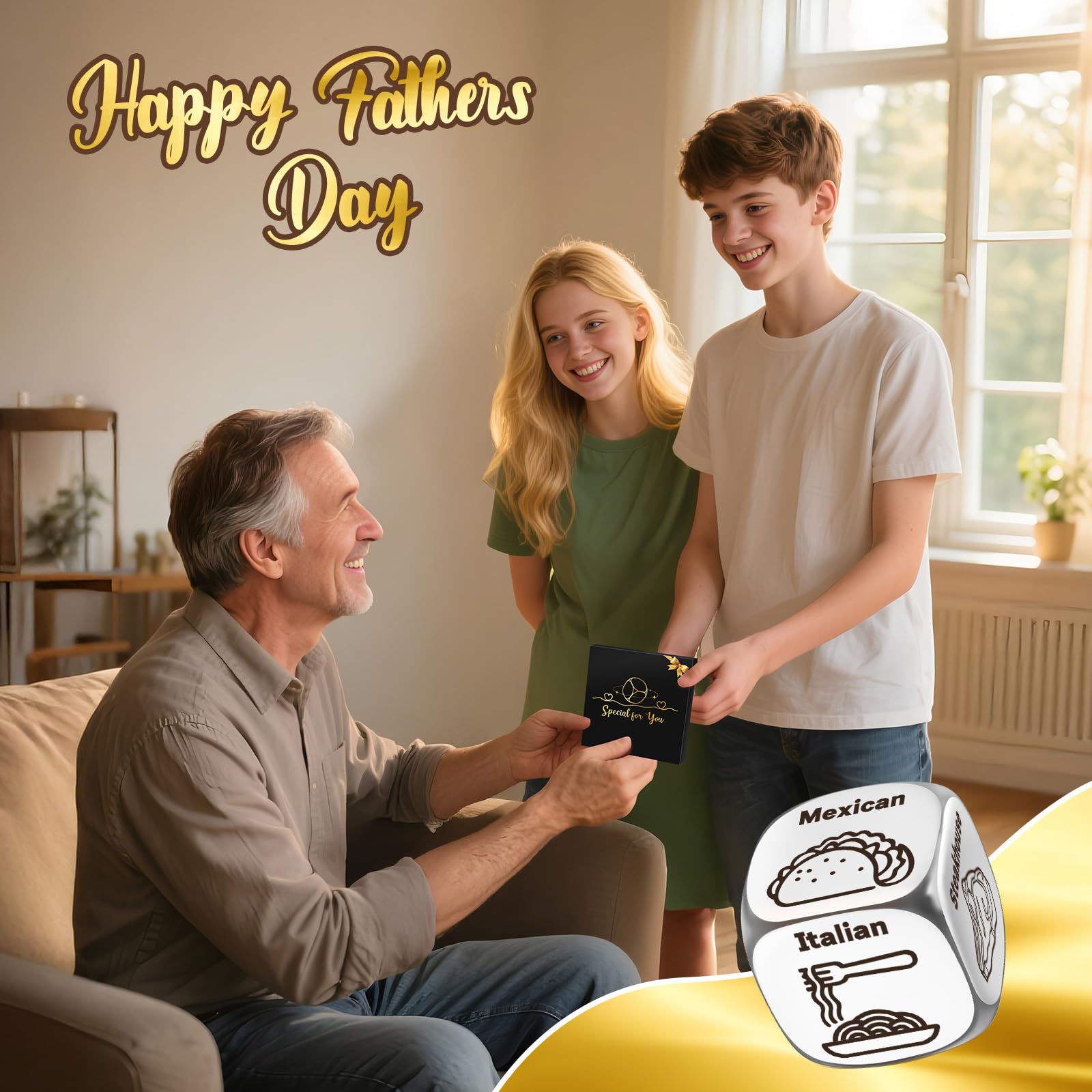 Boo Basket Stuffers, Winzwon Funny Gifts for Him Her Boyfriend Girlfriend, Date Night Couple Gifts, Food Decision Dice Anniversary Wedding Valentines Birthday Christmas Stocking Stuffers for Men Women