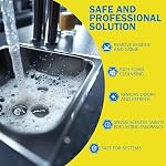 Garbage Disposal Cleaner and Deodorizer 24 Pack, Active Garbage Disposal Cleaner Tablets, Sink Deodorizer for Smell, Powerful Foaming with Lemon Scent
