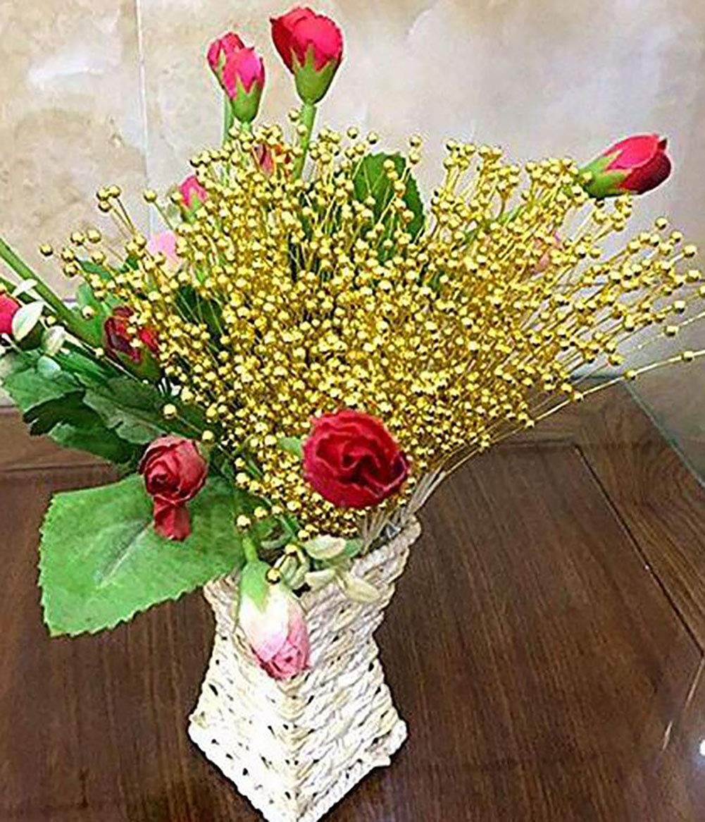 Lot De 100 Tiges De Perles De 4 Mm Pour Bouquet De Mariage