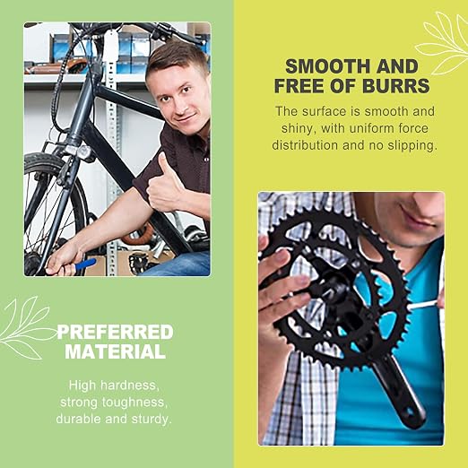 Kit universal de 24 tuercas y arandelas para ejes de bicicleta miniatura 4