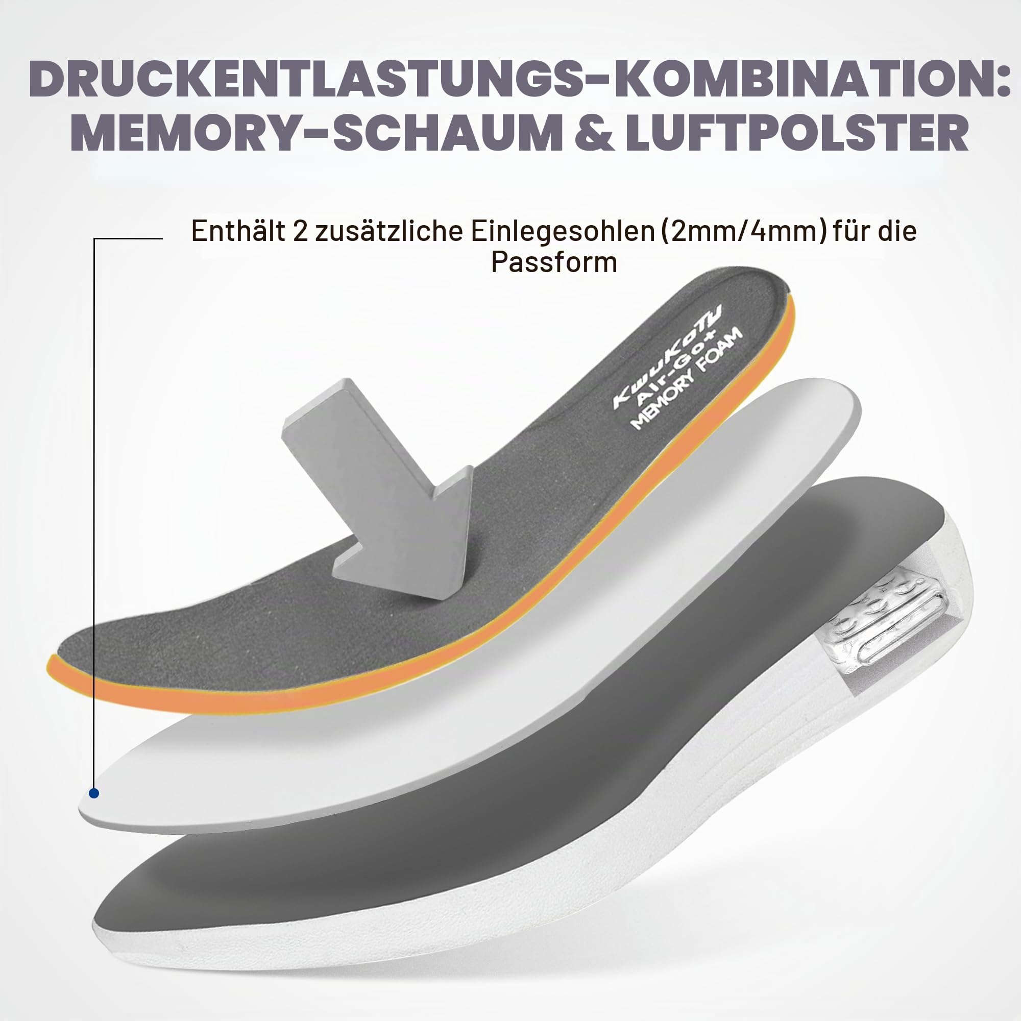 Diabetiker-Schuhe für Herren, verstellbare Sneaker, schnürfrei, Plantarfasziitis, Ödeme, geschwollene Füße, Ballenzehen, weite Größe 39-47