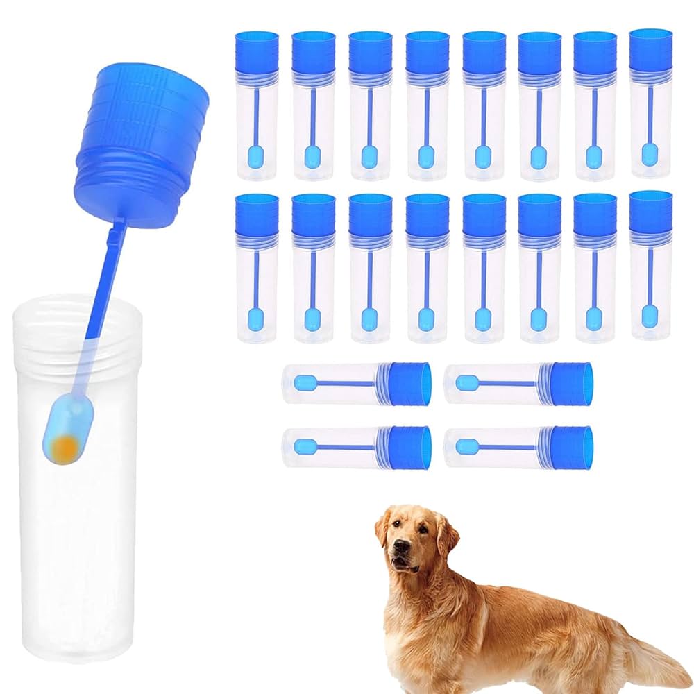 Provette Per Campioni Feci 20pz - Contenitori Con Cucchiaio Per Animali E Laboratorio - Foto 7