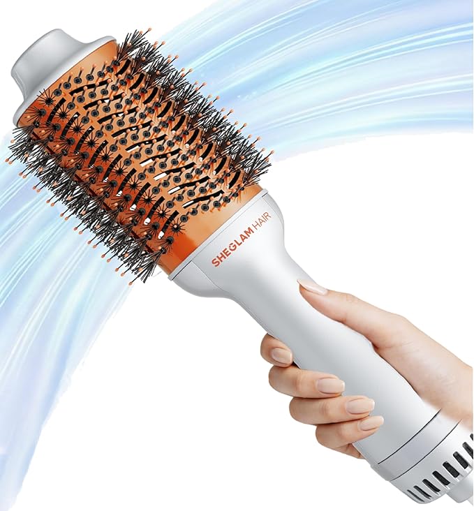 SHEGLAM Blowout Bliss Spazzola ad aria calda 4 in 1 – Asciugatura, Levigatura, Loop e Volume con cura lucida, spazzola termica, asciugatrice e Styler