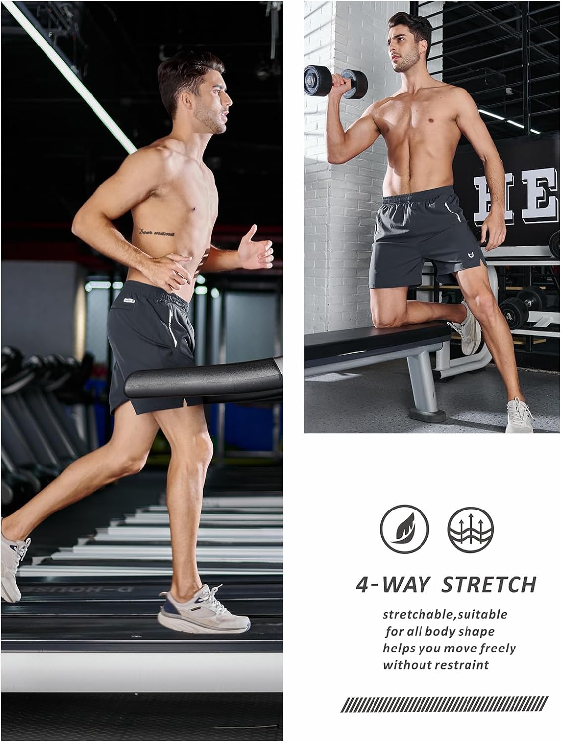 NORTHYARD Men's Running Athletic Shorts 5"/ 7"/ 9" Workout Gym Short Tennis Quick Dry Active Sport Hiking Basketball - Image 5