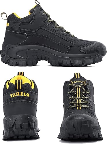 Miniatura 3 de ASTERO - Botas de senderismo para hombre, cálidas, antideslizantes, para invierno, zapatos de nieve para escalada masculina