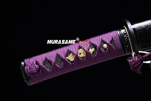 Miniatura 2 de MURASAME Tanto Sword Short Katana Clay Templado T10 Acero Real Hamon Muy afilado Espiga Completa Hecho A Mano