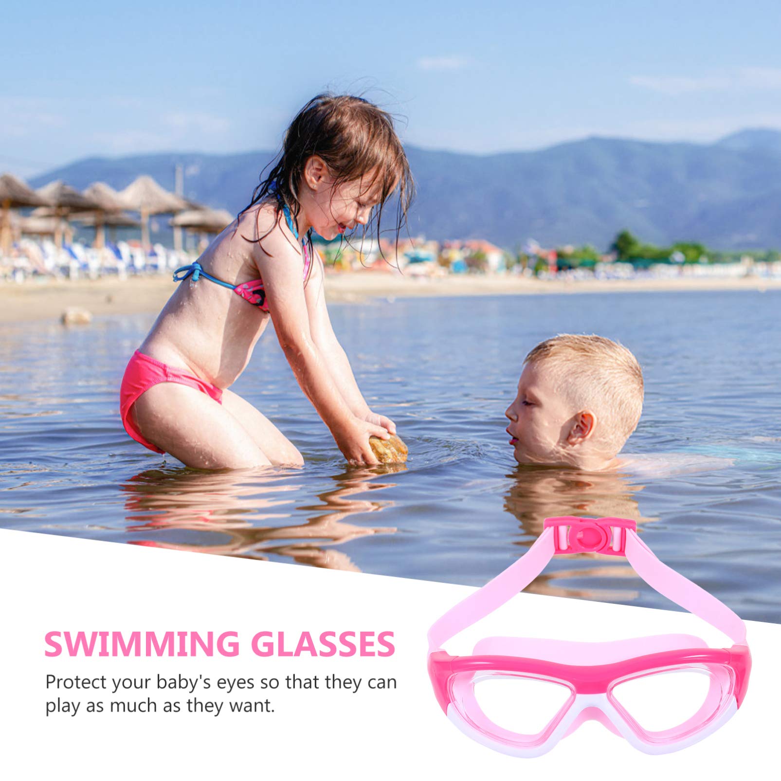 jojofuny 2pezzi Occhialini Per Anti-appannamento Design Occhialini Impermeabili Per Piscina e Attività Acquatiche