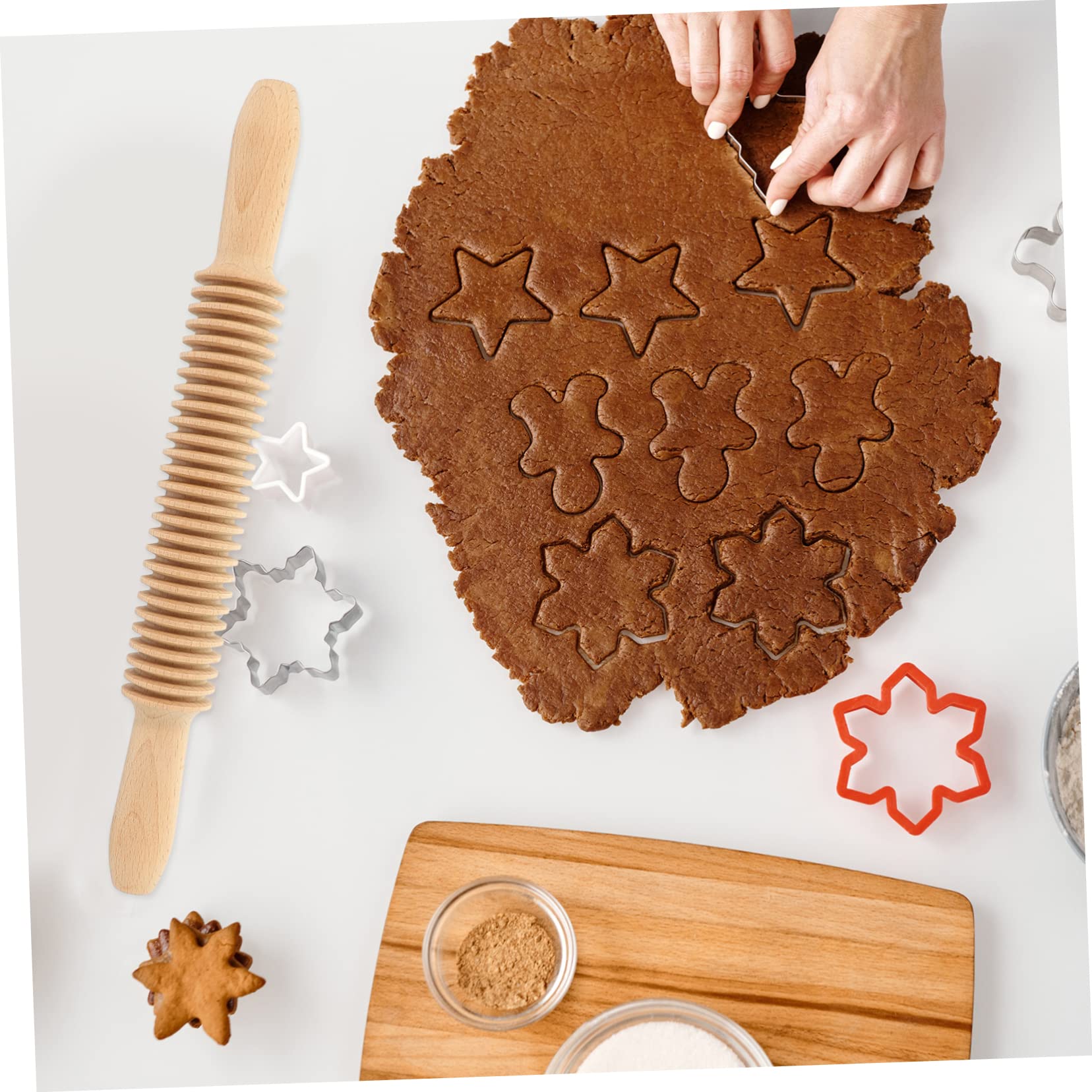 Mattarello per Maccaronara in Legno Angoli Arrotondati e Manico Confortevole, Rullo per Tirare la Pasta per Pane e Pizza in Cucina