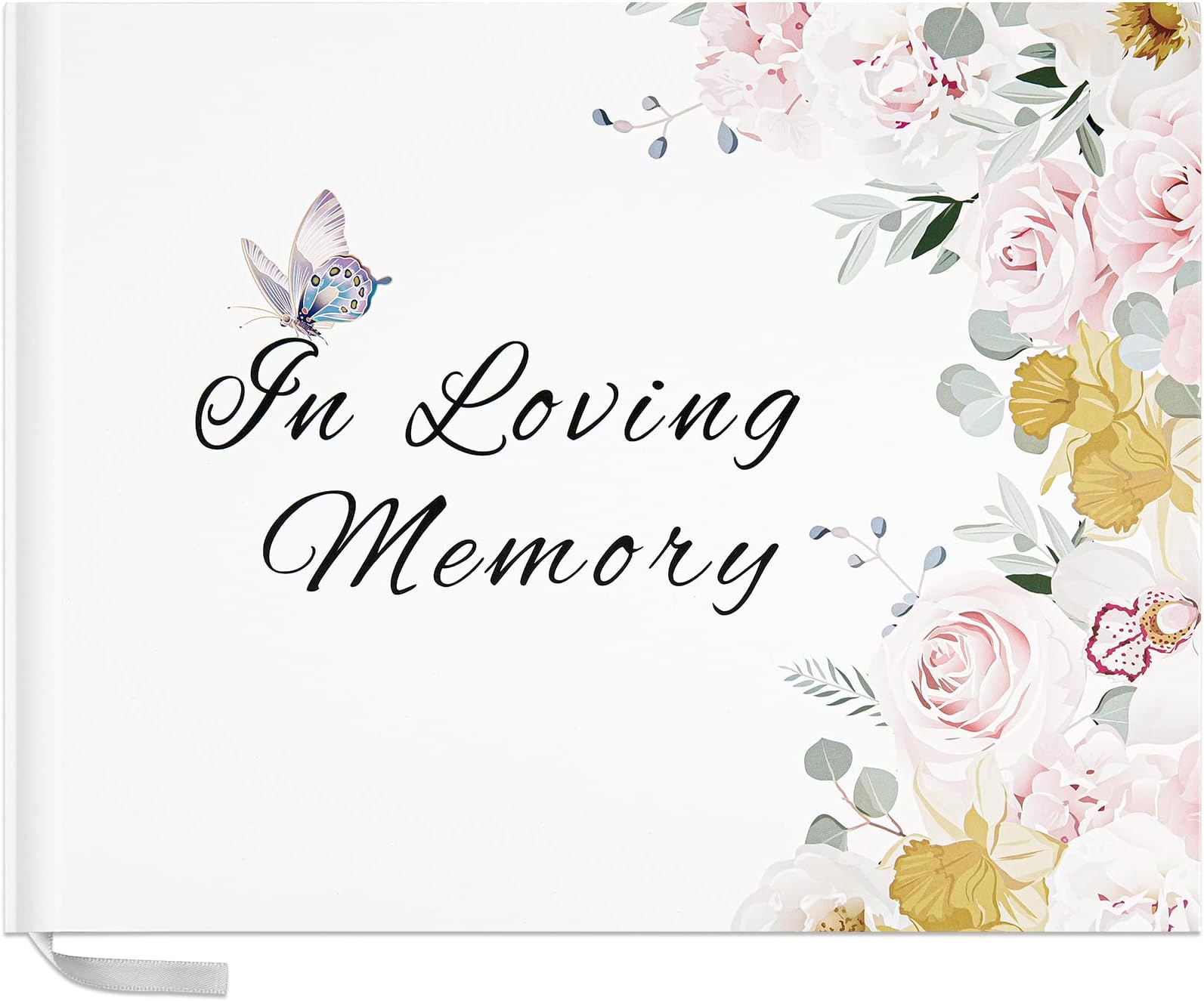 Heveboik Funeral Guest Book Hardcover Guest Book for