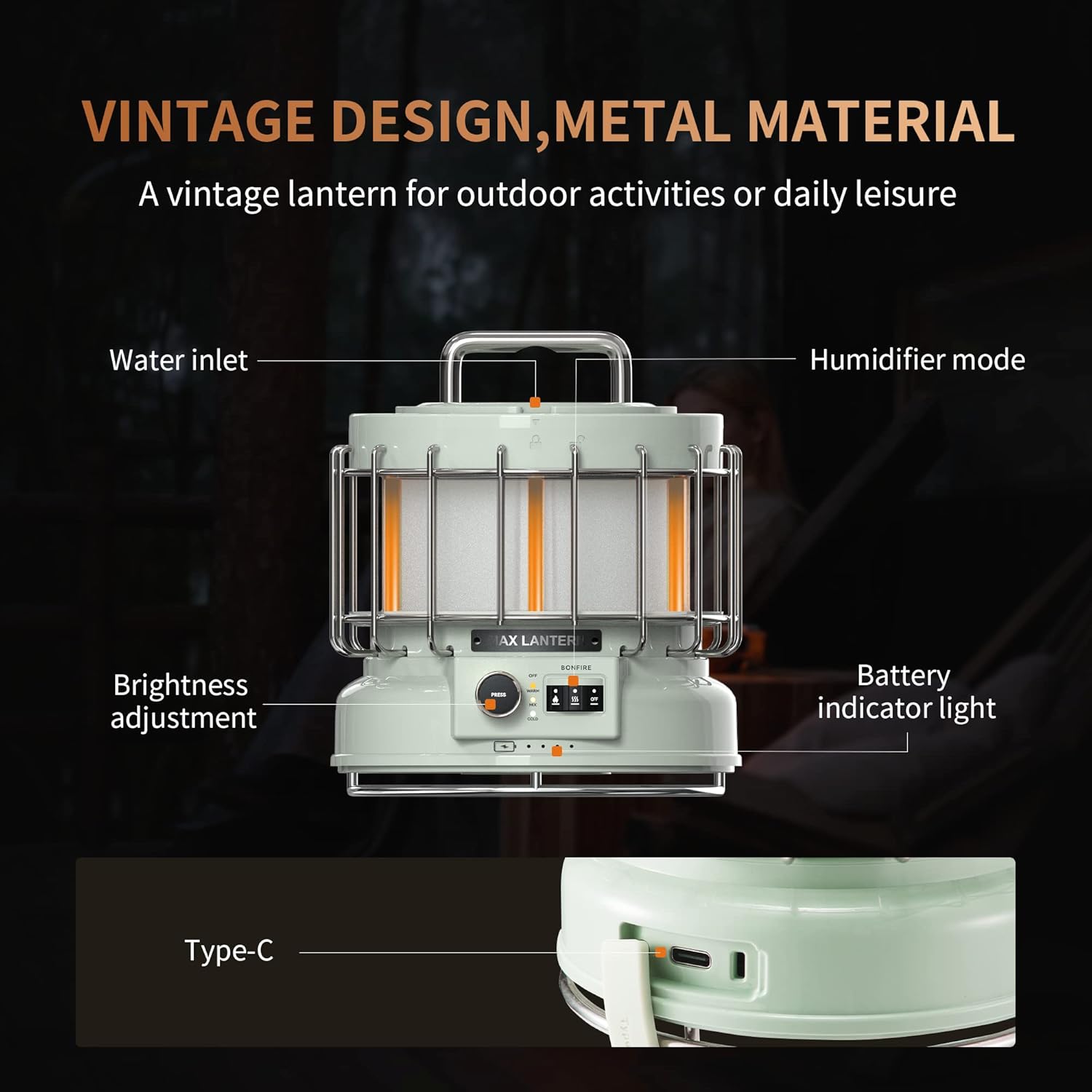 FLEXTAILGEAR Tiny and Portable Air Pump Ultra-Mini Pump&FLEXTAILGEAR MAX Lantern, Rechargeable Camping Lantern