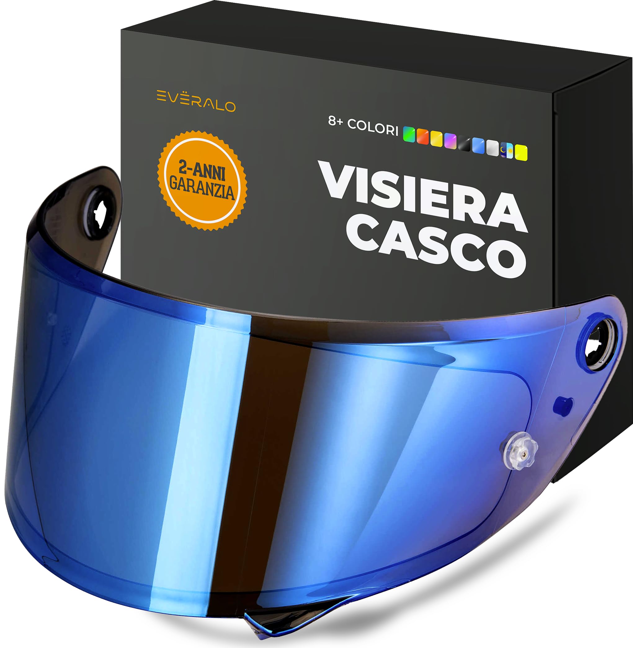 Visiera Compatibile con Hjc RPHA 1 - RPHA 1 V2 CARBON - HJ35 (Blu Elettro)