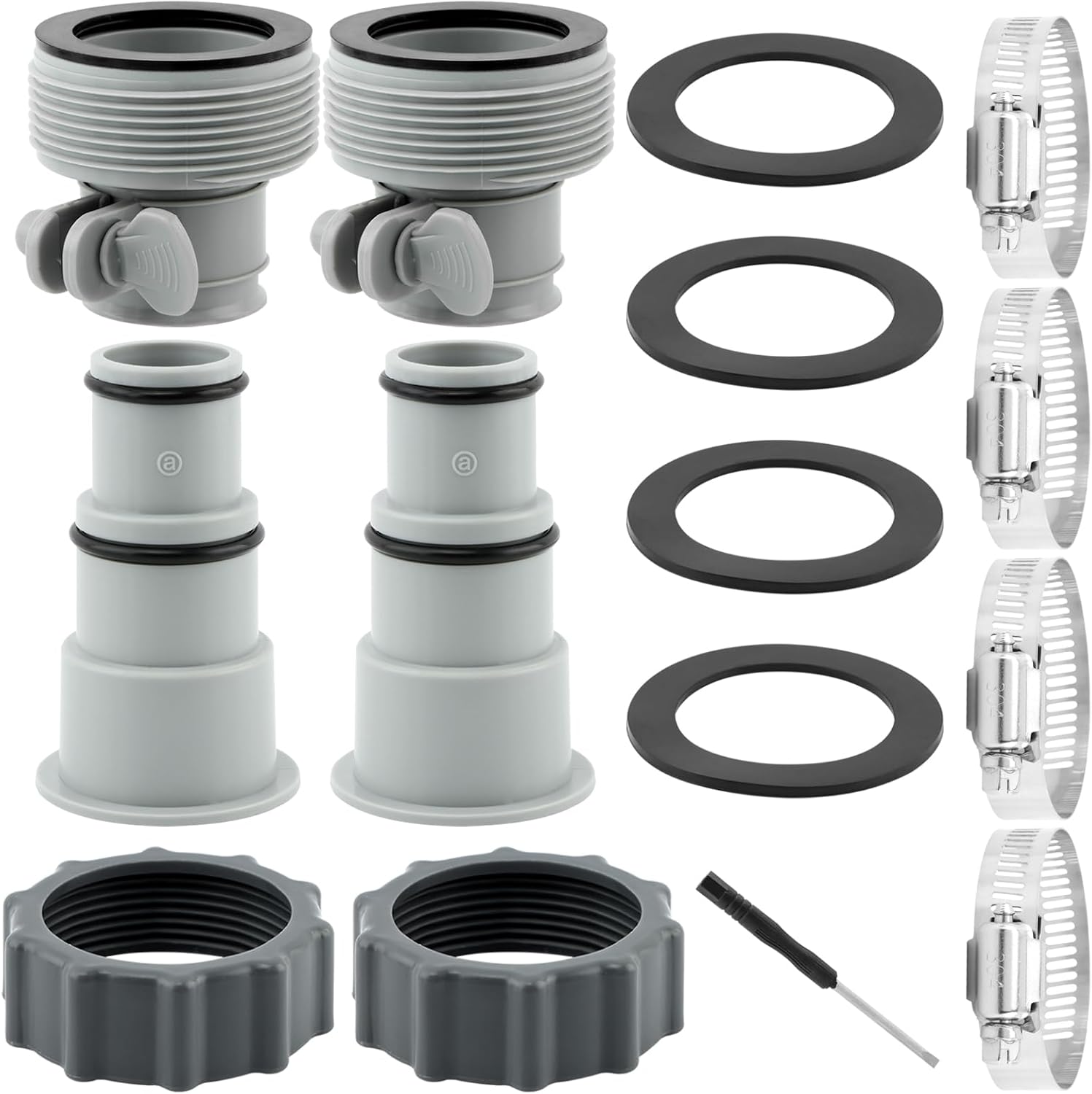 Adaptadores para Manguera de Piscina 4 Piezas miniatura 1