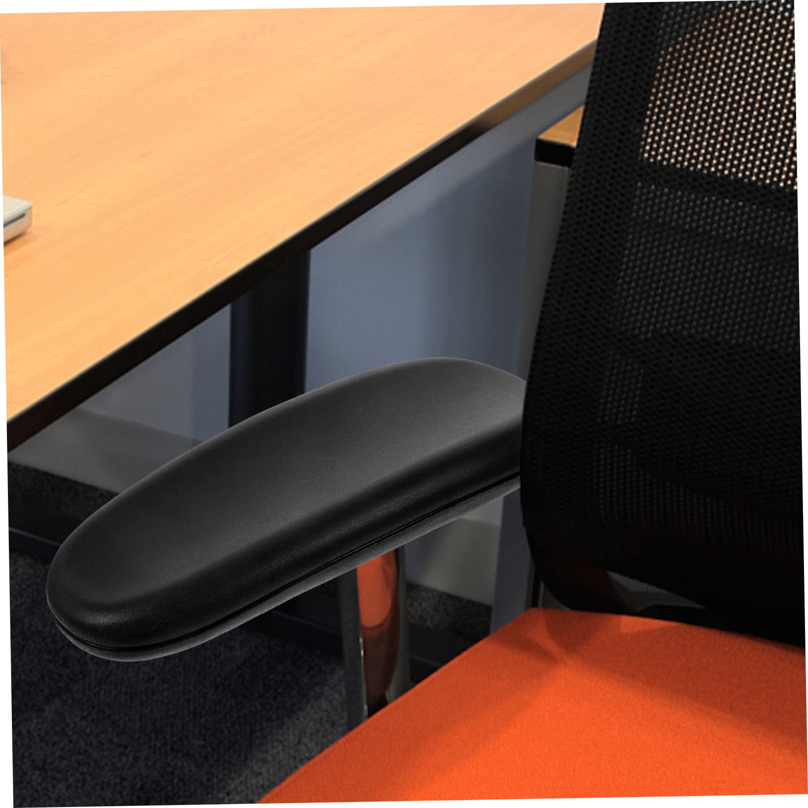 VILLCASE Fundas para Brazos de Silla de Oficina, Almohadillas Ergonómicas Agarre Suave y Ajustables para Sillas de Escritorio