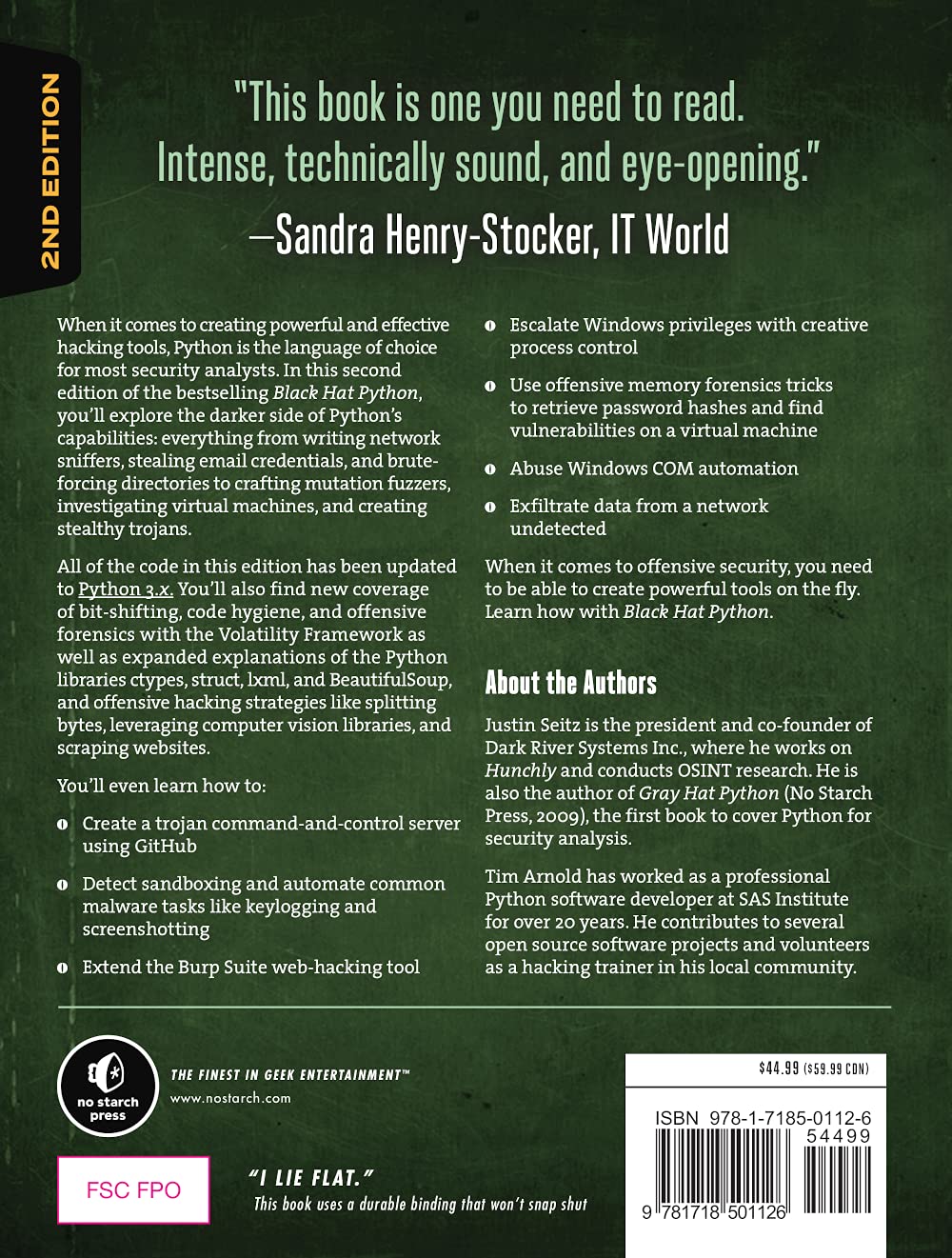Black Hat Python, 2nd Edition: Python Programming for Hackers and Pentesters