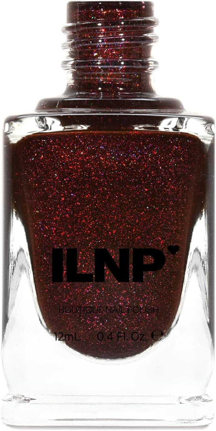 Ilnp Diablo Vampy Oxblood Holographic Nail Polish